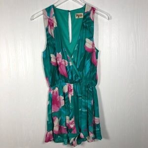 Show Me Your Mumu Romper Riri green floral S